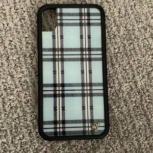 Wildflower iPhone XR Blue Plaid Case